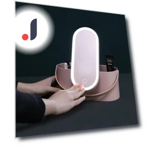 Smart Makeup Storage Box with LED Lighting — Display Cases, Makeup Kits