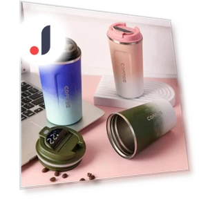 Smart Thermos with LED Temperature Display — Beverage Warmers, Cosy Homes