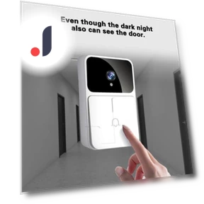 Smart Wi-Fi Video Doorbell with Night Vision — Smart Home Security, TOP MALL-004