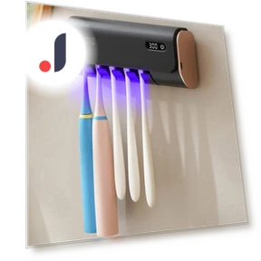 Toothbrush Holder with UV Sterilization — Toothbrush Holders, House & Kitchen