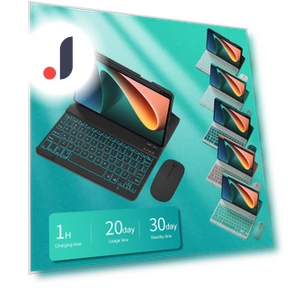 Wireless Bluetooth Keyboard with Backlight and Mouse — Keyboard Cases, Glasses