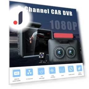 3-Channel Front and Rear View Dash Cam — Dashboard Cameras, Home Of Auto Parts