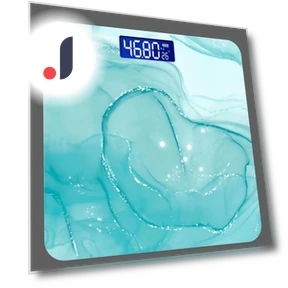 Digital Bathroom Scale with Temperature Display — Weight Management Tools, Refreshing Home