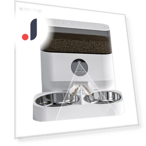 Double Bowl Remote WiFi Control Multi Pet Feeder — Feeders, Surrunme