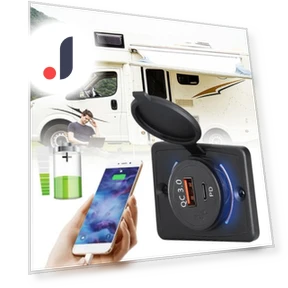 Dual PD QC3.0 Socket Car Charger — Chargers, Cars Auto Home