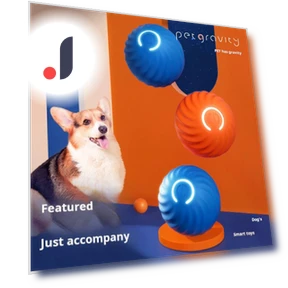 Interactive Pet Toy Ball — Interactive Animal Companions, brooch