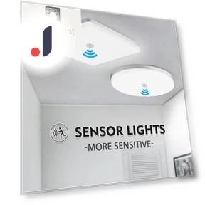 LED Ceiling Light with Automatic PIR Motion Sensor — Overhead Lighting, Your Warm Home