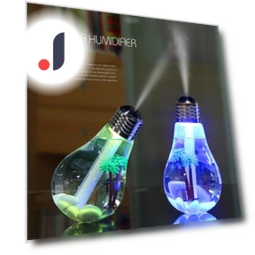 LED Night Light Humidifier with Fine Mist Air Freshener — Air Moisturizers, Refreshing Home