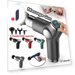 Massage Gun with LCD Touch Screen — Back Relief Solutions, Carrefour online