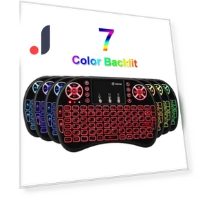 Mini Wireless Keyboard with RGB Backlight — Keyboards, Factory Discount Outlet