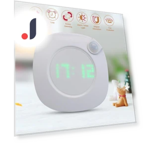 Motion Sensor Night Light with Digital Time Display — Night Lights, Refreshing Home