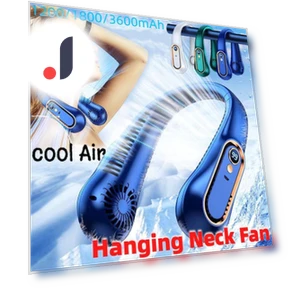 Neck Hanging Fan with Digital Display — Portable Cooling Solutions, SUPONE