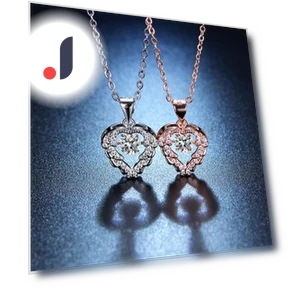 Ocean Heart Smart Pendant Necklace — Smart Jewelry, Lucky Star Jewelry