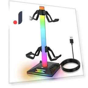 RGB Gaming Controller and Headphone Stand — USB Lighting Solutions, FourAll
