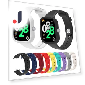 Silicone Strap with Protective Case — Smartwatch Straps, Sunshine168