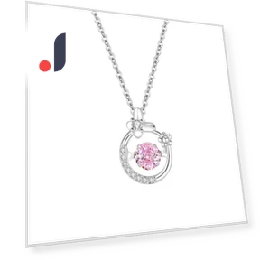 Silver Effect Butterfly Necklace Smart Heart Light — Men's Necklaces, Lucky Star Jewelry