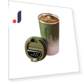 Smart Coffee Mug with Temperature Display — Beverage Warmers, Refreshing Home