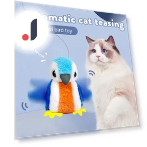 Smart Electric Realistic Cat Toy with Bird Sound and Automatic Recognition — Cat Playthings, Be a good person