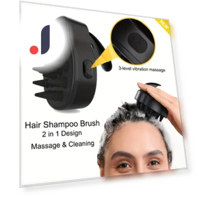 Sonic Scalp Scrubber-Shampoo Brush — Brushes, waxfans