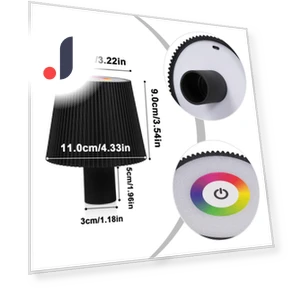 Touch Control RGB + CCT Bottle Lamp — Lighting, TOMTOP JMS