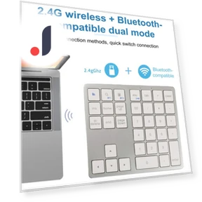 Bluetooth-Compatible Wireless Numeric Keypad — Number Pads, SEOBIOG