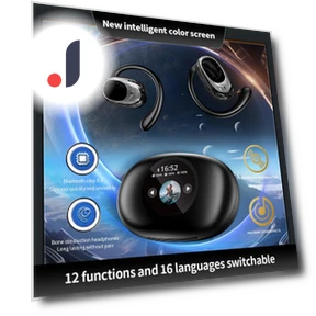 Bluetooth Headphones with Touchscreen — Over-Ear Headphones, Junmaocun