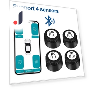 Bluetooth Motorcycle Tire Pressure Monitoring System — TPMS Sensor Replacements, Auto Accessories Home
