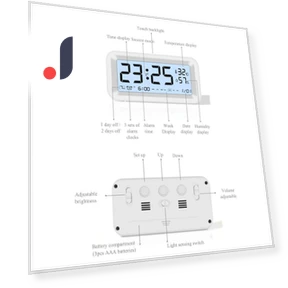 Digital Alarm Clock — Alarms & Clocks, Factory Discount Outlet