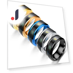 Fashion Smart Thermochromic Couple Ring — Smart Rings, Toy boutique one
