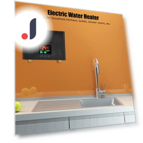 Flow-Through Water Heater with Remote Control — Towel Warmers, Intelligent Living Hall