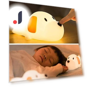 LED Night Light with Cute Dog and Timer — Night Lights, DC-Home-2