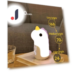 Multifunctional Smart Unicorn Alarm Clock with Night Light — Kids' Lamps, Binchi Lighting Appliances