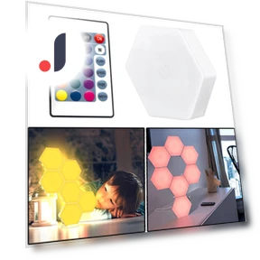 Quantum Wireless Hexagon Lamp — LED Strips, Heal Care