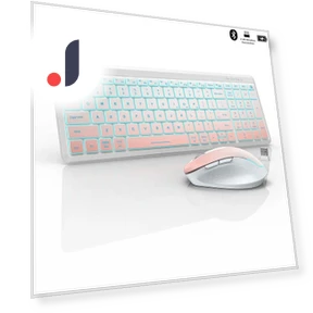 Silent Wireless Keyboard and Mouse with RGB Backlight — Keyboards, SeenDa