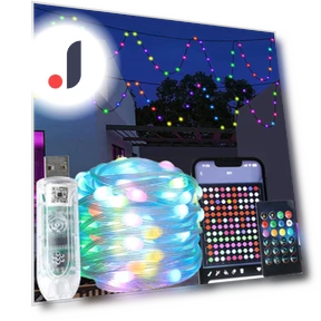Smart Bluetooth RGB LED String Lights — String Lights, Kongdii