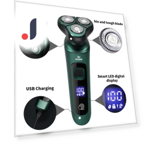 Smart Electric Shaver 4 in 1 — Nose & Ear Trimmers, TOP-HOME MALL