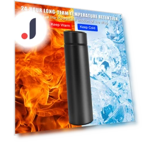 Smart Insulated Cup with LED Temperature Display — Beverage Warmers, HOME LOVER