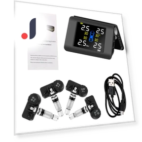 Solar-Powered Car Tire Pressure Monitoring System — TPMS Sensor Replacements, HOME-Auto-001