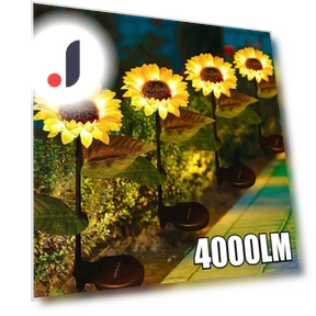 Solar Sunflower Street Lamp — Garden Illumination, LIUXING Fire Solar Lamp