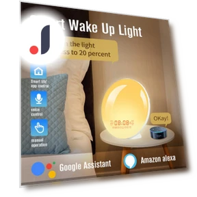 Touch Alarm Clock with Sunrise & Sunset Simulation — Alarms & Clocks