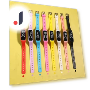 Unisex Touch Digital Student Thin Kids Waterproof Electronic Wristwatch — Men's Timepieces, kuanhong