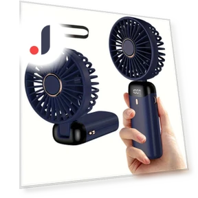 Universal 5-Speed Mini Fan with LED Display — Portable Cooling Solutions, Popular House