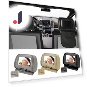 Universal 7-inch Touch Screen Headrest Monitor — In-Car Entertainment Systems, Auto Launcher