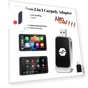 Wireless CarPlay 2 in 1 Android Auto Apple CarPlay Adapter Mini AI Box — Car Accessories & Gadgets, World Auto Parts