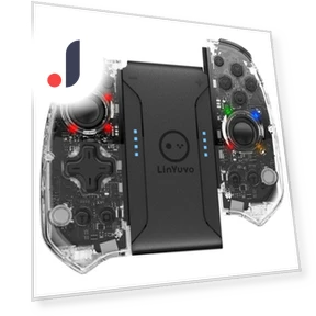 Wireless Joypad Controller with 8 LEDs and OLED — Gamepads & Standard Controllers, Conwe