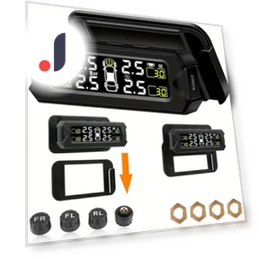 Wireless Tire Pressure Monitoring System with Solar Bracket — TPMS Sensor Replacements, LIAESMART