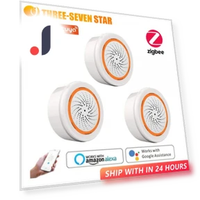 3-in-1 Sound Light Sensor with Built-in Siren — Smart Home Security, Serene Homes