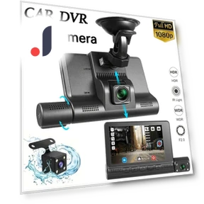 4-inch Car DVR with Triple Camera — Rearview Video Systems, PRISMA