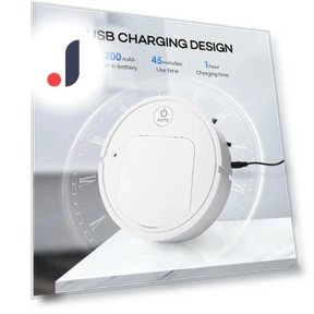 5-in-1 Rechargeable Robot Vacuum Cleaner — Smart Cleaning Robots, Modern Home Furnishing