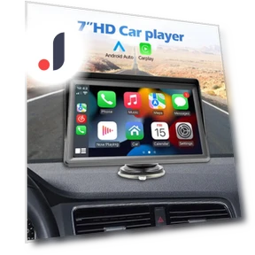 7-inch Portable Wireless Carplay Android Auto Car Radio Multimedia Video Player — Stereo Receivers, Auto Launcher